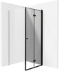 Deante KERRIA PLUS Falttür für Dusche Nischentür 90 x 200 cm Schwarz