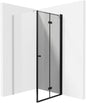 Deante KERRIA PLUS Falttür für Dusche Nischentür 100 x 200 cm Schwarz