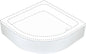 Deante PLUS II Abdeckung für Acryl-Duschwanne halbrund 90 cm Weiß
