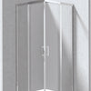Deante FUNKIA EVO Eckdusche mit 2 Schiebetüren 80 x 80 x 195 cm Chrom