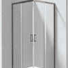 Deante FUNKIA EVO Eckdusche mit 2 Schiebetüren 90 x 90 x 195 cm Titanium