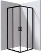 Deante FUNKIA EVO Eckdusche mit 2 Schiebetüren 80 x 80 x 195 cm Schwarz