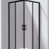 Deante FUNKIA EVO Eckdusche mit 2 Schiebetüren 80 x 80 x 195 cm Schwarz