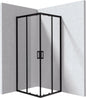 Deante FUNKIA EVO Eckdusche mit 2 Schiebetüren 80 x 90 x 195 cm Schwarz