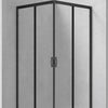 Deante FUNKIA Eckdusche (Glas transparent) 90 x 90 x 185 cm Schwarz