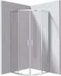 Deante FUNKIA EVO Runddusche mit 2 Schiebetüren 80 x 80 x 195 cm Chrom