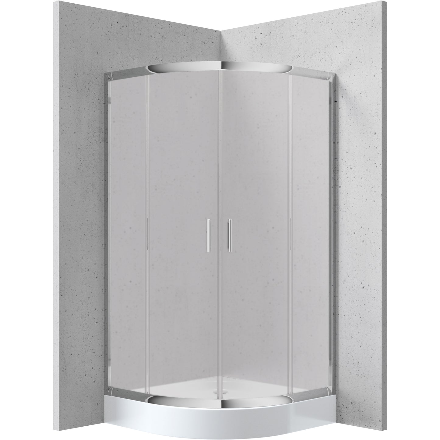 Deante FUNKIA Runddusche (Glas transparent) 80 x 80 x 170 cm Chrom