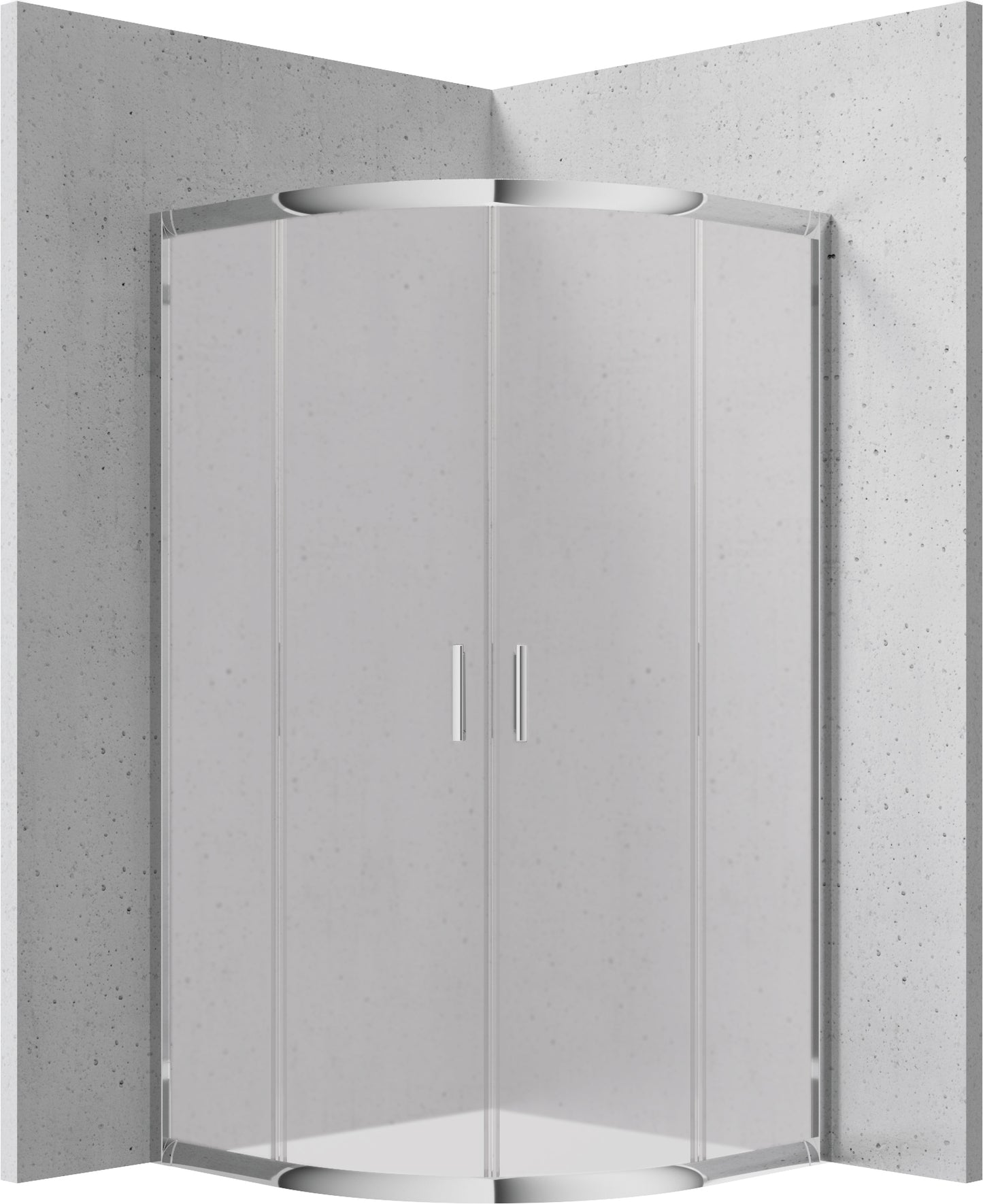 Deante FUNKIA Runddusche (Glas transparent) 90 x 90 x 170 cm Chrom