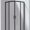 Deante FUNKIA EVO Runddusche mit 2 Schiebetüren 80 x 80 x 195 cm Schwarz