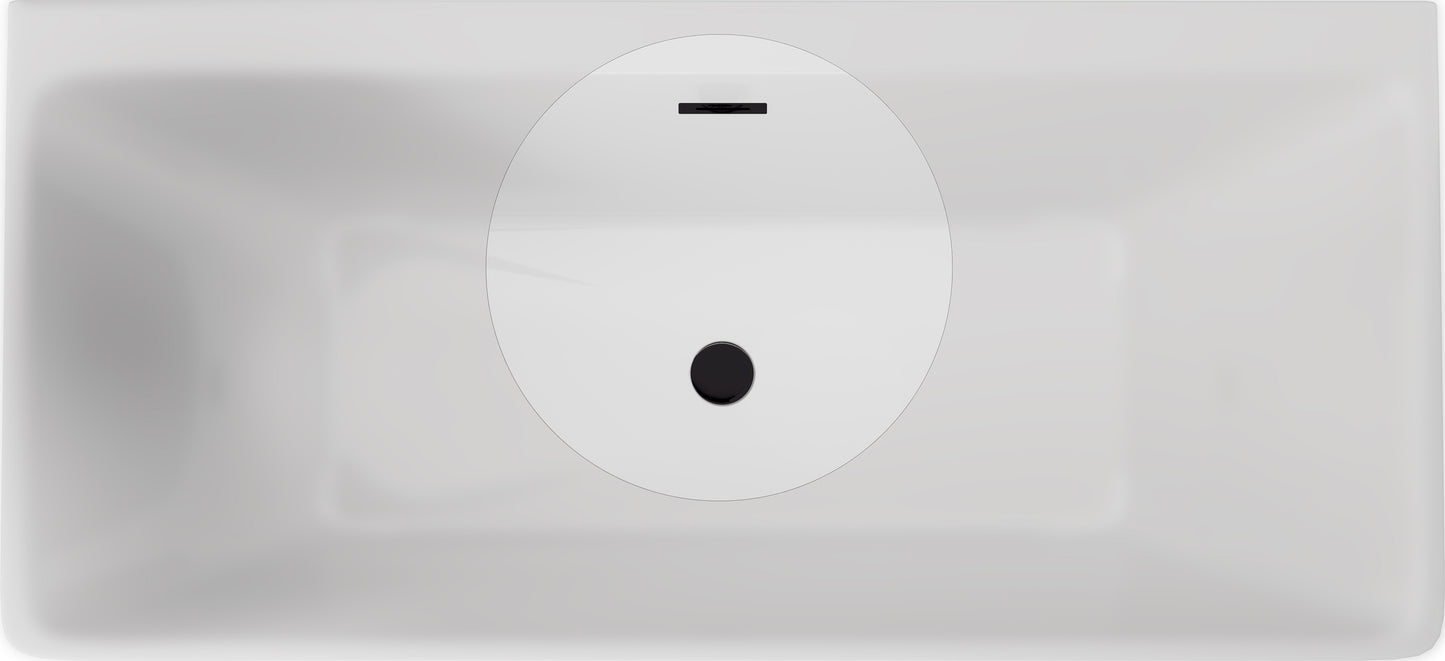 Deante Stöpsel und Überlauf Badewannen-Accessoires-Set Schwarz