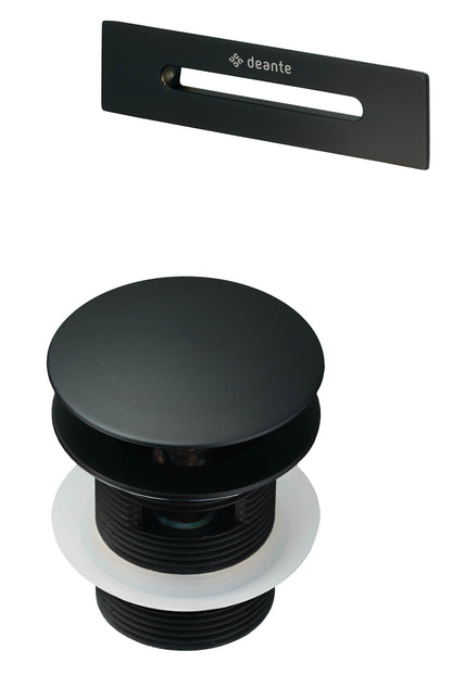 Deante Stöpsel und Überlauf Badewannen-Accessoires-Set Schwarz