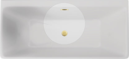 Deante Stöpsel und Überlauf Badewannen-Accessoires-Set Gold