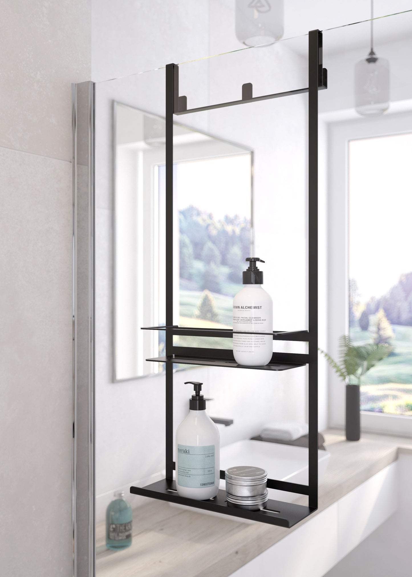 Deante MOKKO-A Ablage Hängeregal für Duschkabine Schwarz