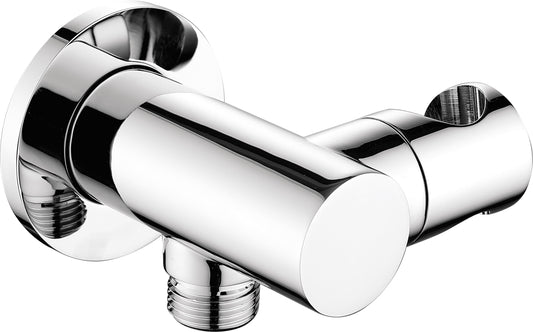 Deante CASCADA Wandanschlussbogen mit Handbrausehalter 1/2" rund Chrom