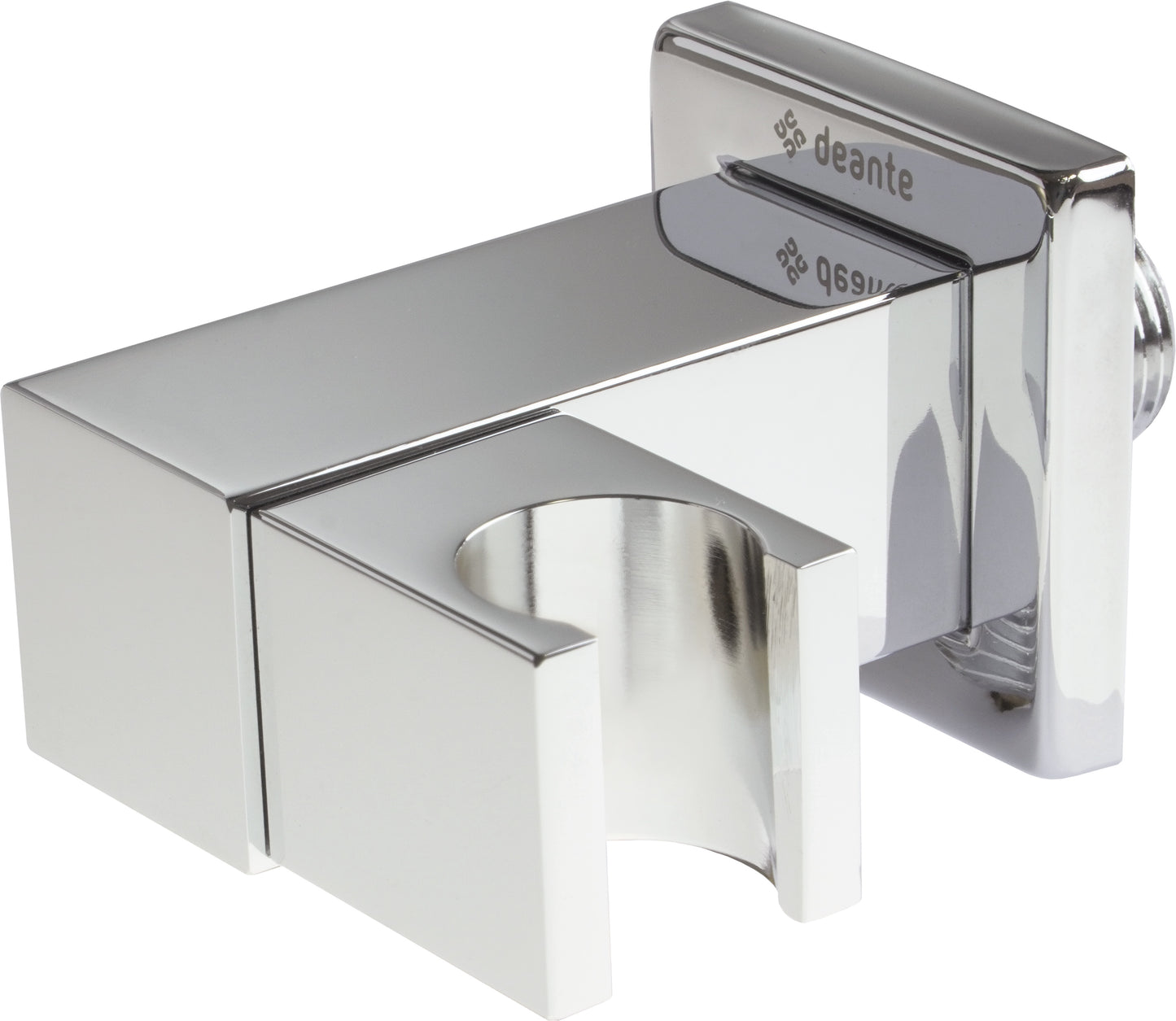 Deante CASCADA Wandanschlussbogen mit Handbrausehalter 1/2" quadratisch Chrom