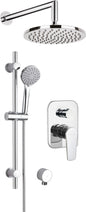 Deante TUBO Unterputz-Duschset mit Regendusche rund Chrom