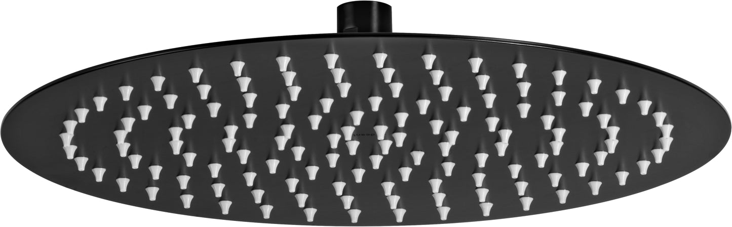 Deante FLOKS flacher Regenduschkopf (1 Strahlart) rund Ø 30 cm Schwarz