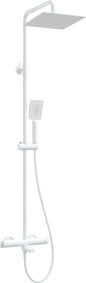 Deante THERM Duschsystem mit Thermostat-Badewannenarmatur Weiß