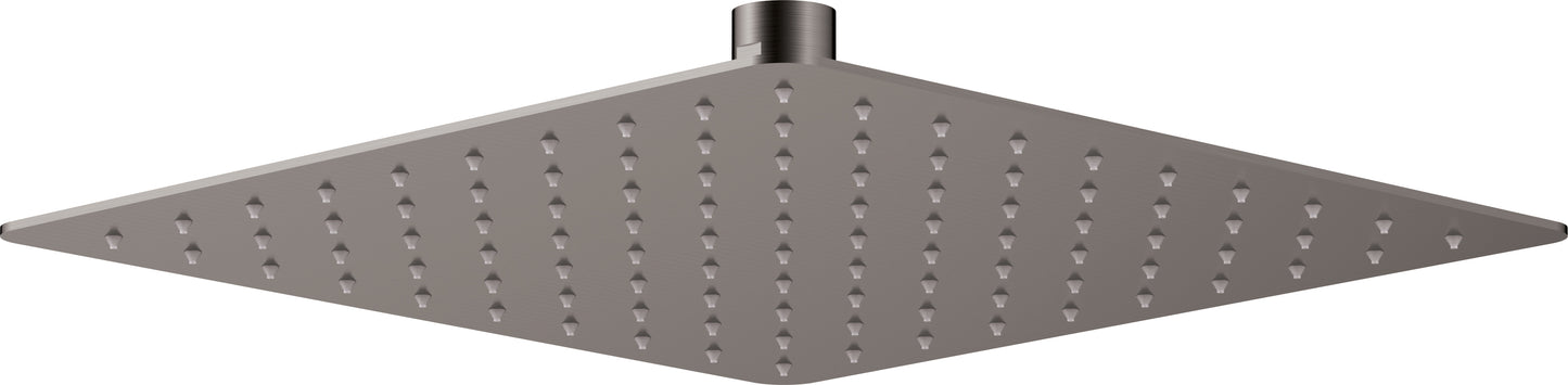 Deante CASCADA ultradünner Duschkopf (1 Strahlart) quadratisch 25 x 25 cm Titanium