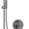 Deante ARNIKA Unterputz-Duschset mit Badewannenauslauf schwenkbar Titanium
