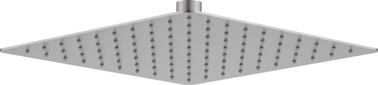 Deante CASCADA ultradünner Duschkopf (1 Strahlart) quadratisch 25 x 25 cm Stahl gebürstet