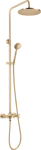Deante TEMISTO Duschsystem mit Duscharmatur klassisch Messing
