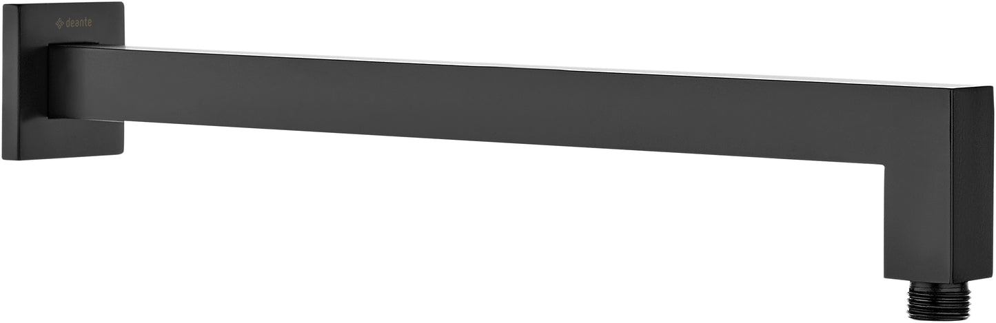 Deante CASCADA Quadrat Wand-Brausearm 375 mm Schwarz