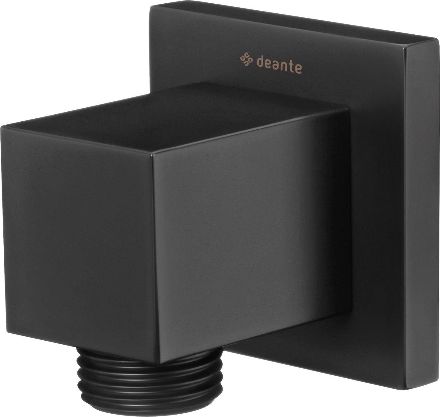 Deante CASCADA Wandanschlussbogen für Brauseschlauch 1/2" quadratisch Schwarz