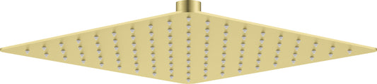 Deante CASCADA ultradünner Duschkopf (1 Strahlart) quadratisch 25 x 25 cm Gold gebürstet