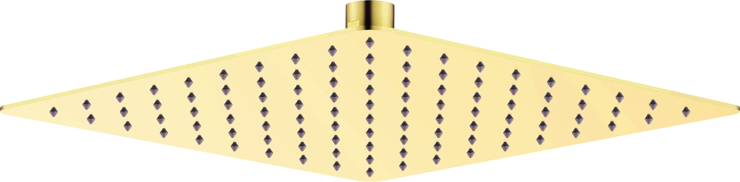 Deante CASCADA ultradünner Duschkopf (1 Strahlart) quadratisch 25 x 25 cm Gold