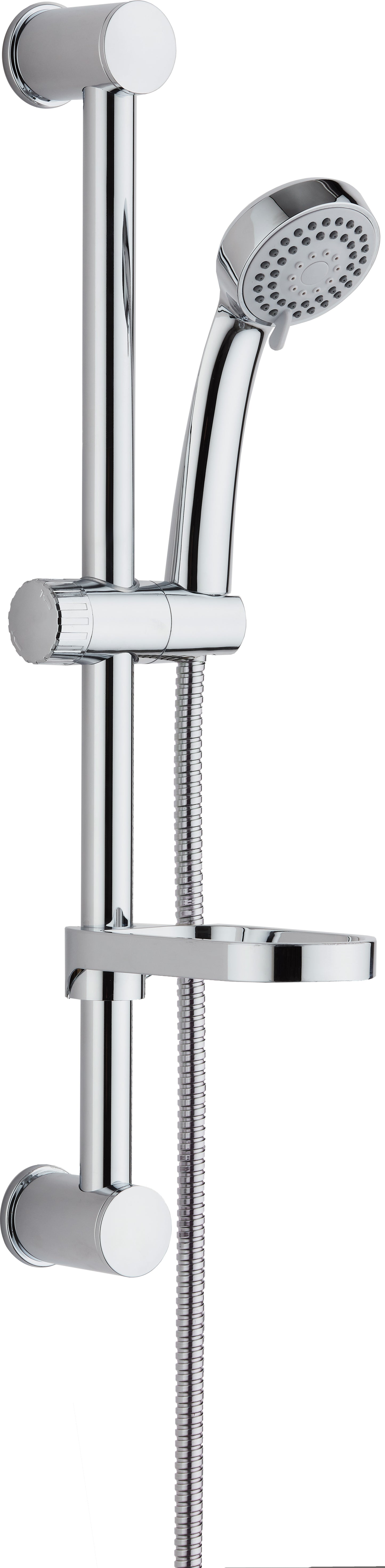 Deante EASY Duschstange mit Handbrause (3 Strahlarten) Chrom