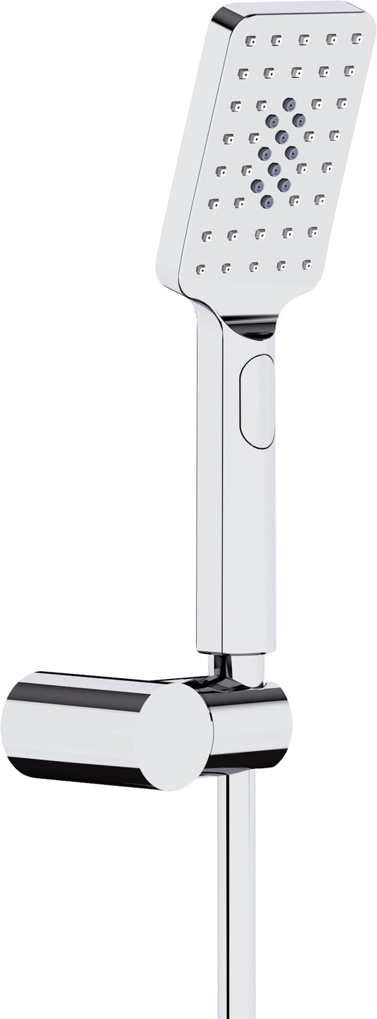 Deante ALPINIA Brausekopf mit Halterung Anti-Kalk (3 Strahlarten) Chrom