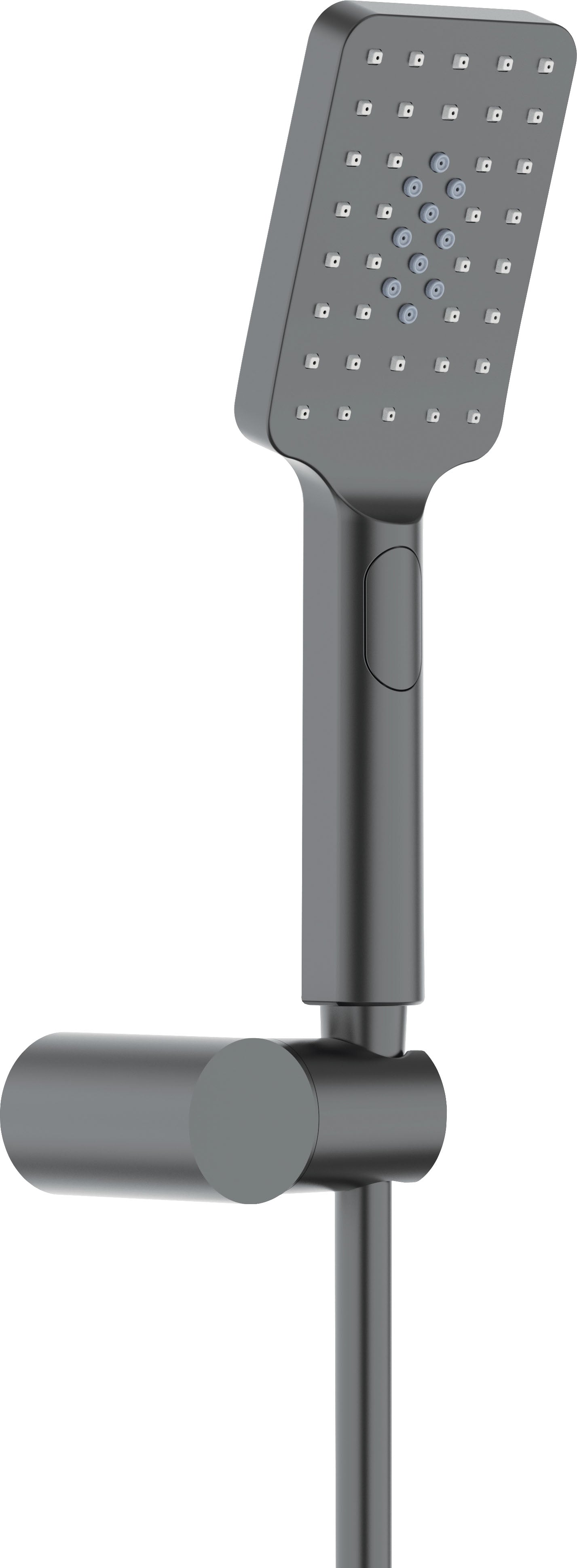 Deante ALPINIA Brausekopf mit Halterung Anti-Kalk (3 Strahlarten) Titanium