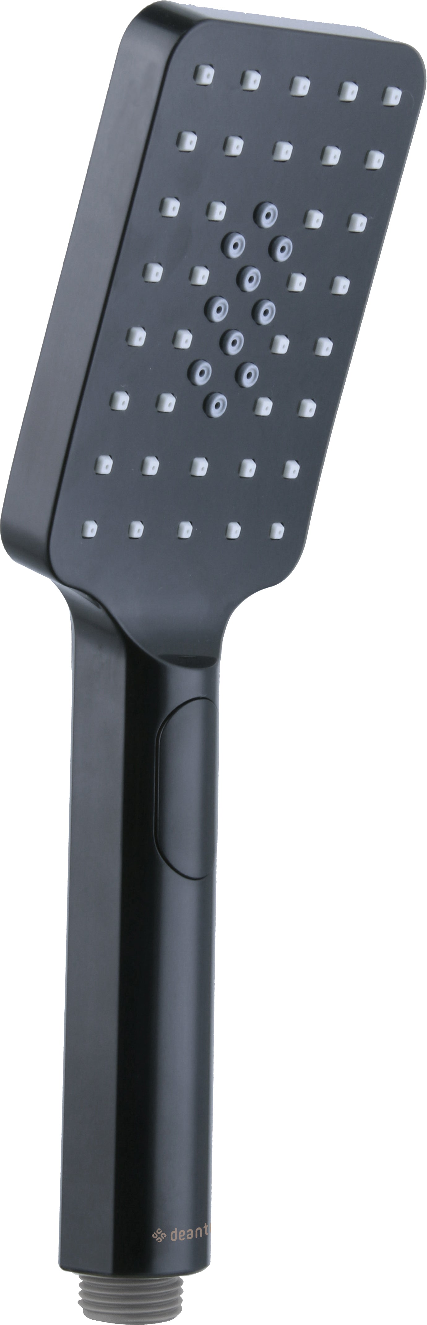 Deante ALPINIA Handbrause quadratisch Anti-Kalk (3 Strahlarten) Schwarz