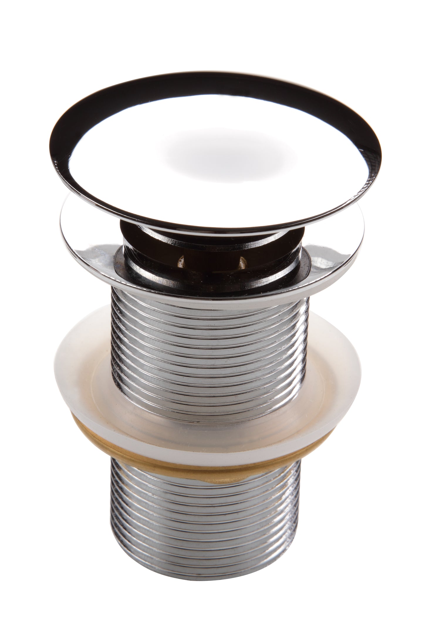 Deante CLICK-CLACK Abflussstopfen Ablaufgarnitur für Waschbecken ohne Überlauf Chrom