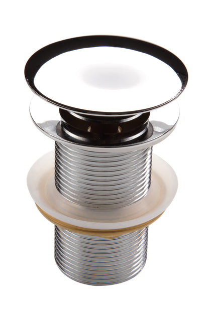 Deante CLICK-CLACK Abflussstopfen Ablaufgarnitur für Waschbecken ohne Überlauf Chrom