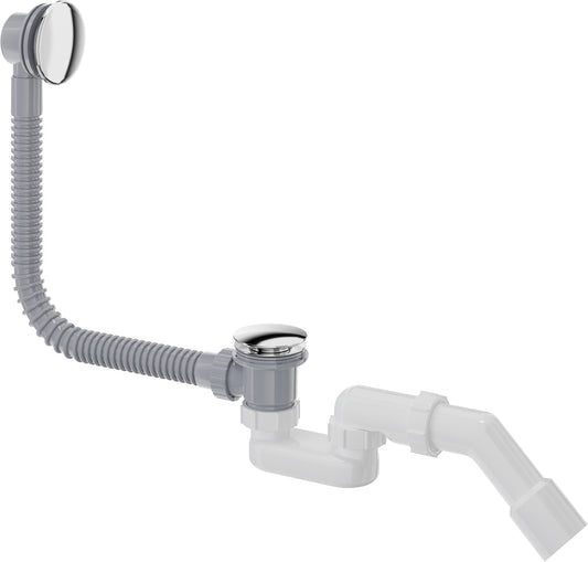 Deante PRIZMA Badewannensiphon mit Click-Clack-Stöpsel Chrom
