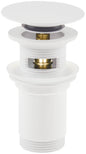 Deante CLICK-CLACK Ablaufgarnitur für Waschbecken / Bidet Universal-Überlauf Weiß