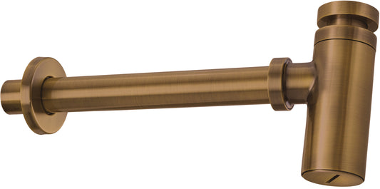 Deante Waschbeckensiphon Tassensiphon Design-Siphon rund Bronze gebürstet