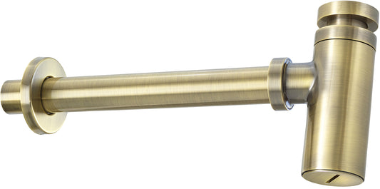 Deante Waschbeckensiphon Tassensiphon Design-Siphon rund Messing