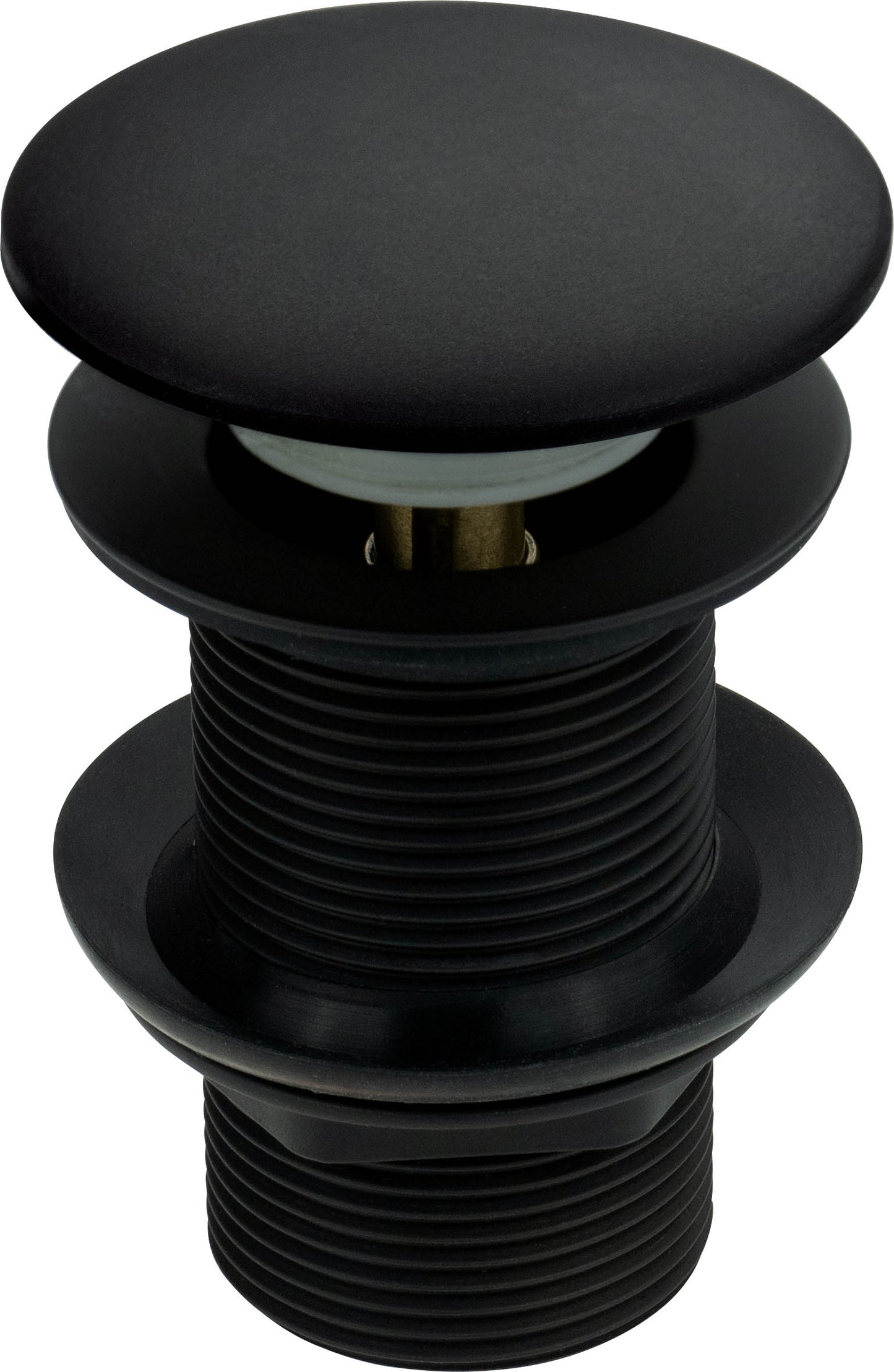 Deante CLICK-CLACK Abflussstopfen Ablaufgarnitur für Waschbecken aus Granit Schwarz