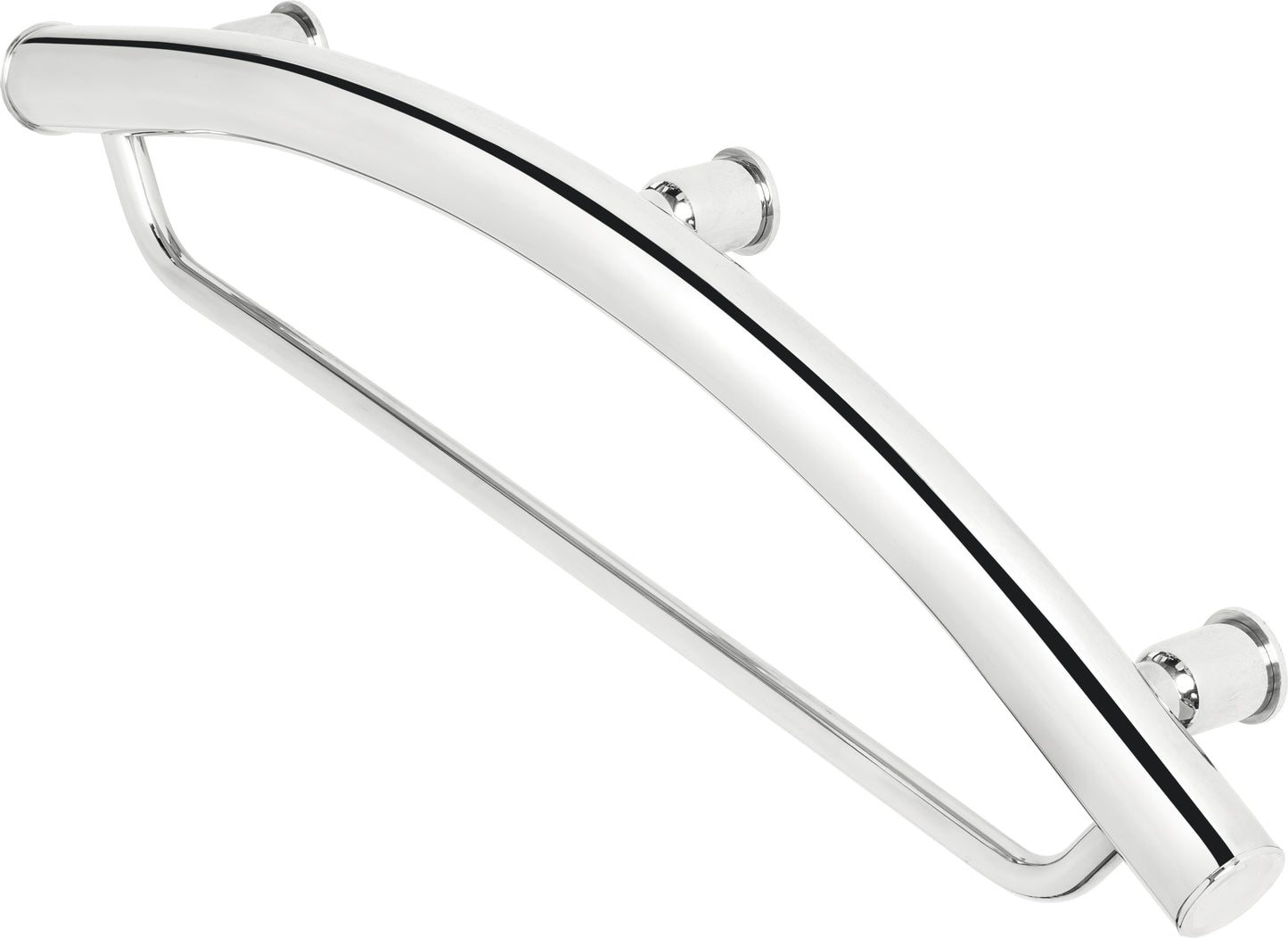 Deante VITAL Haltegriff Senioren-Duschgriff mit Handtuchstange Edelstahl