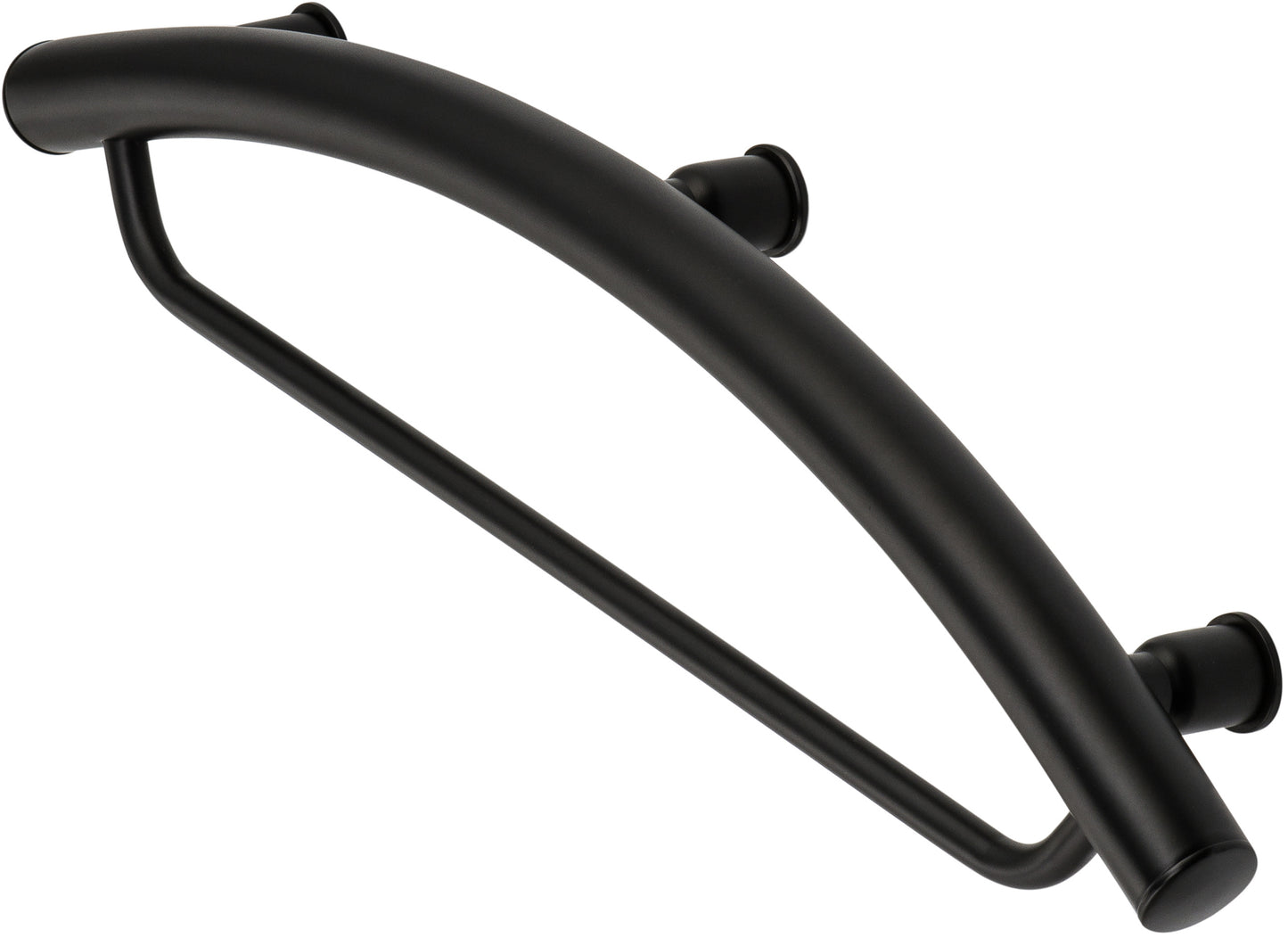 Deante VITAL Haltegriff Senioren-Duschgriff mit Handtuchstange Schwarz