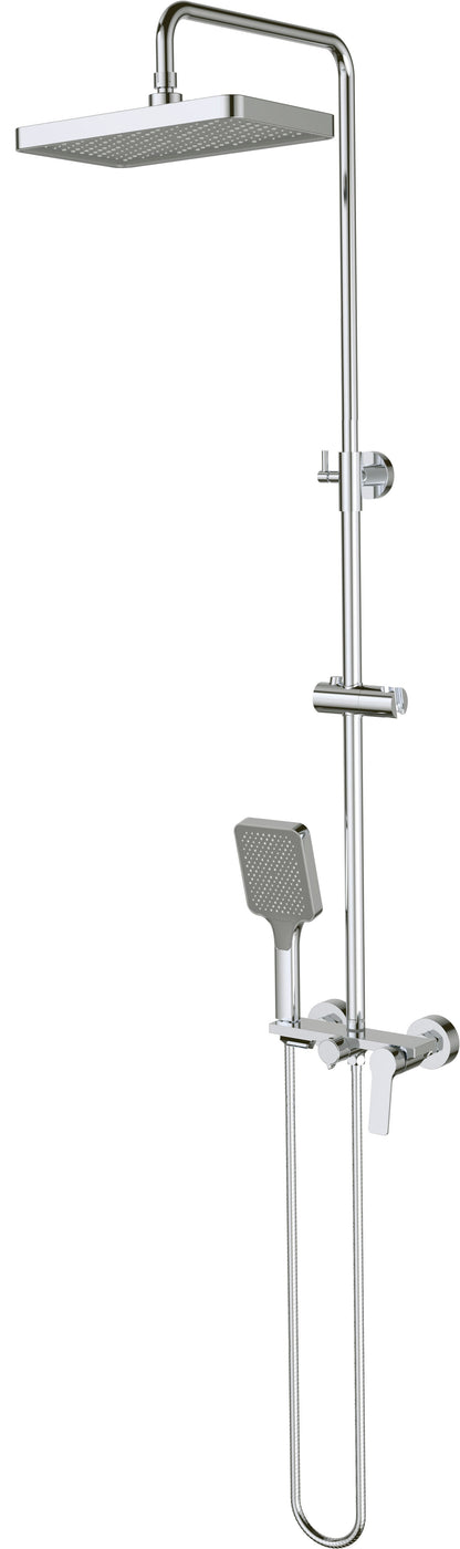 Deante LOCO Duschsystem-Set mit Mischbatterie Anti-Kalk Chrom