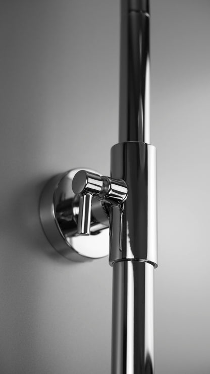 Deante IVO Duschsystem mit Mischbatterie und Regendusche Chrom