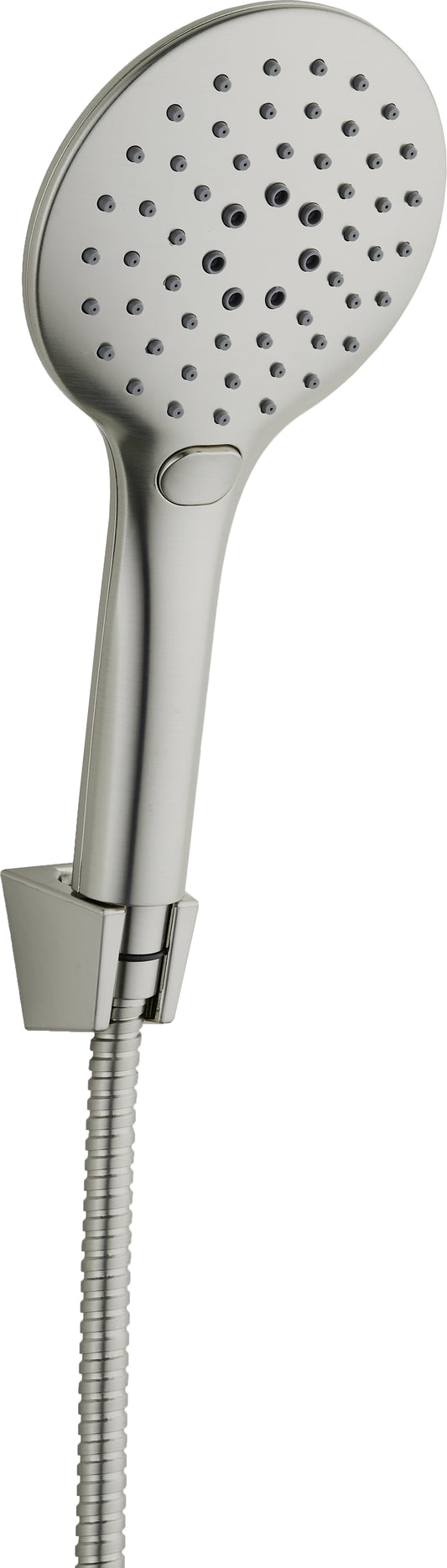 Deante LUPO Brausekopf mit Halterung (3 Strahlarten) Stahl gebürstet