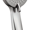 Deante ARNIKA Design-Handbrause rund Anti-Kalk (3 Strahlarten) Stahl gebürstet