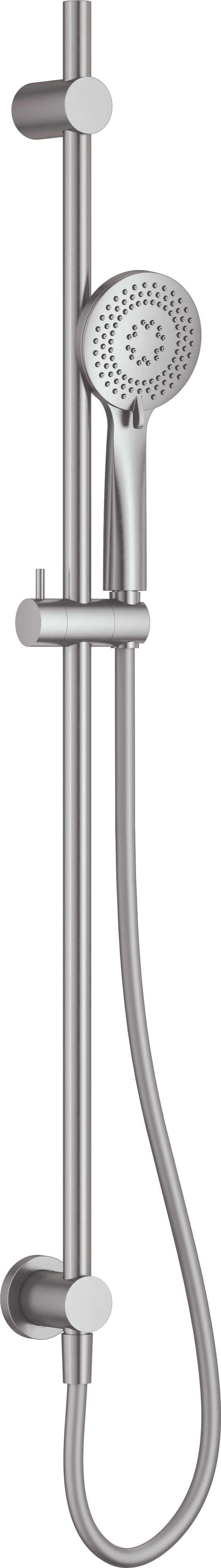 Deante ALPINIA Duschbrause-Set (3 Strahlarten) Unterputz Stahl gebürstet