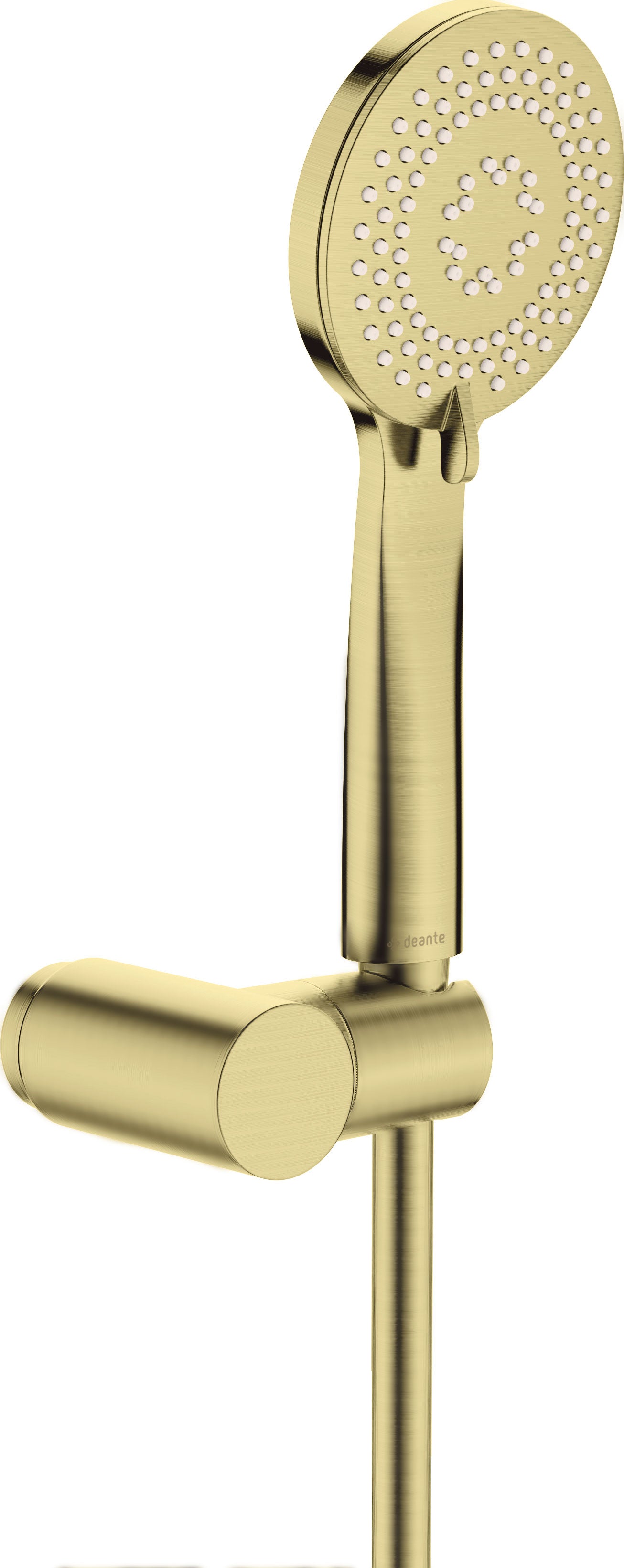 Deante ARNIKA Design-Duschkopf mit Halterung Anti-Kalk (3 Strahlarten) Gold gebürstet