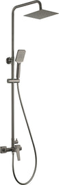 Deante BLUR Duschsystem mit Mischbatterie & Regendusche ultradünn Titanium